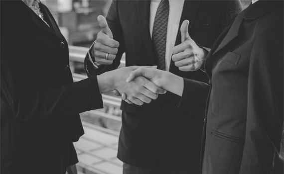 two people shaking hands